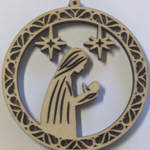 #45-Nativity Round-2 - Mary Holding Jesus