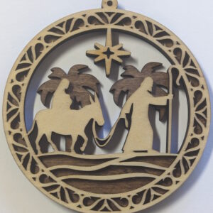 #44-Nativity Round-1 - Mary riding donkey