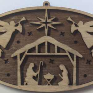 #42-Nativity Oval-4 - Manger