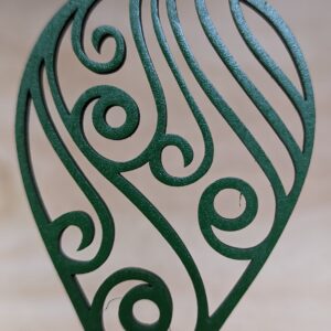 #28-Fancy Raindrop - Green