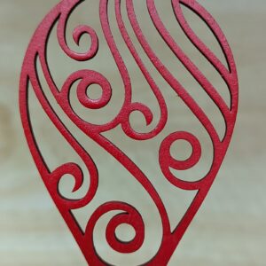 #30-Fancy Raindrop - Red