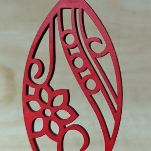 #27-Fancy Bulb - Red