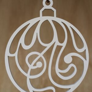 #17-Fancy Round - White