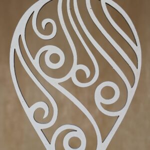 #29-Fancy Raindrop - White