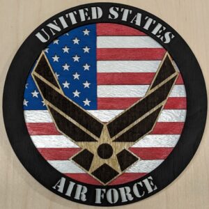 Circle Flag Air Force - 6"
