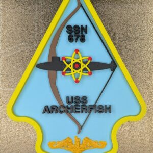 USS Archerfish SSN-678 Patch - Gold