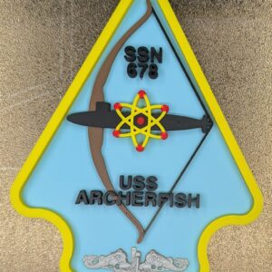 USS Archerfish SSN-678 Patch - Silver