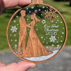 Acrylic/Wood First Christmas