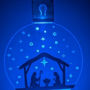 Lighted Acrylic Manger