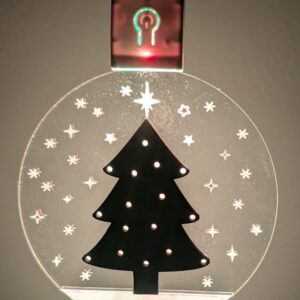 Lighted Acrylic Christmas Tree
