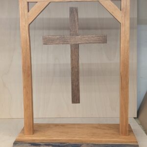 Floating Cross - Live Edge